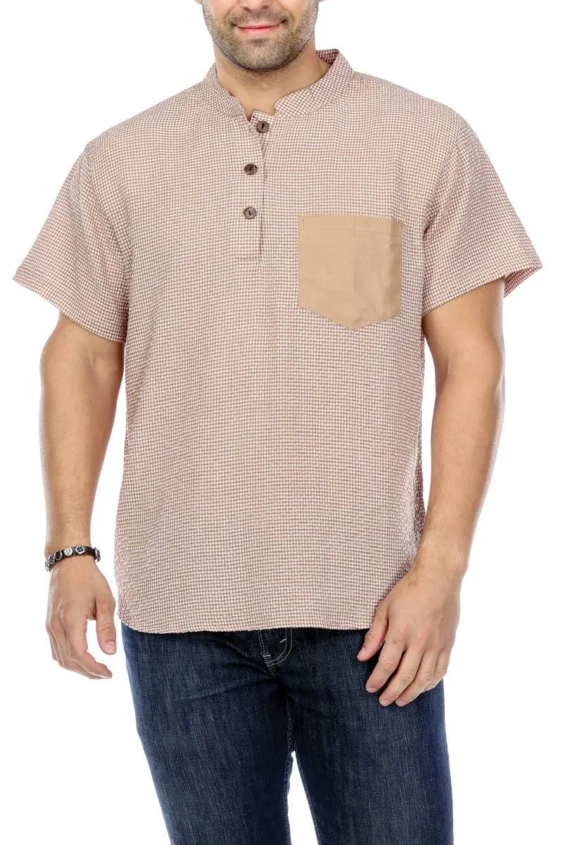 Men's Button Up Kurta Shirt