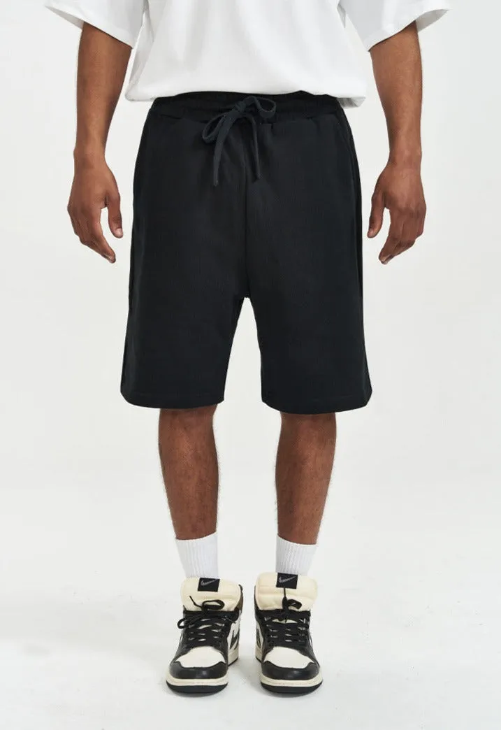 Men's Casual Loose Drawstring Heavy Cotton Shorts