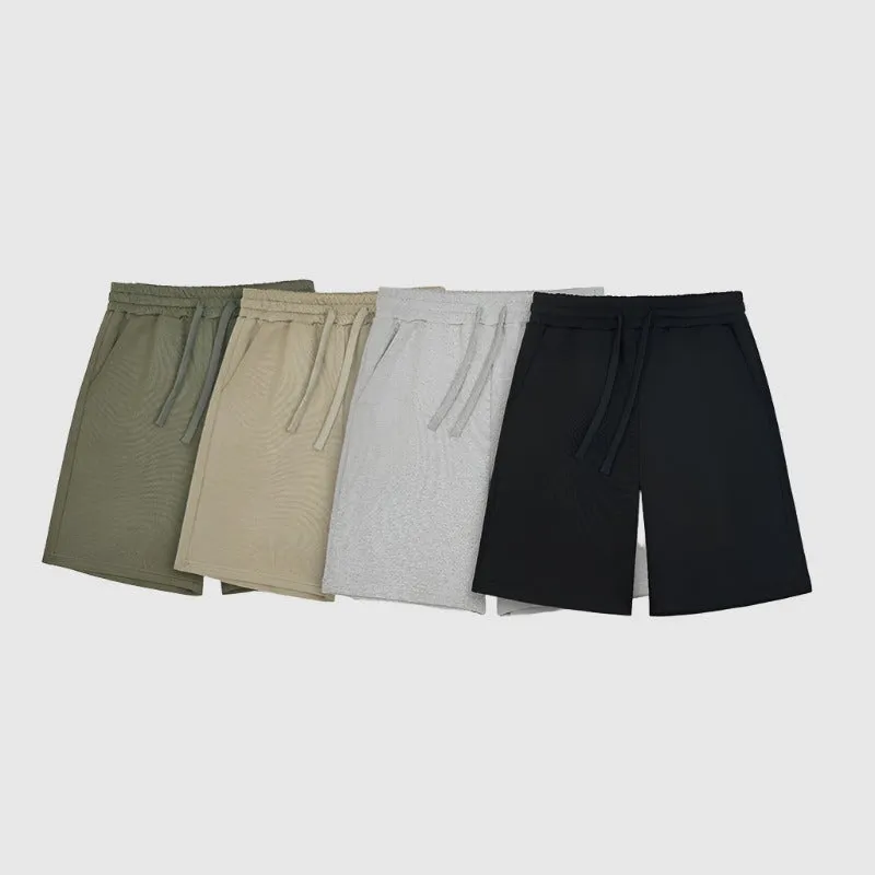 Men's Casual Loose Drawstring Heavy Cotton Shorts