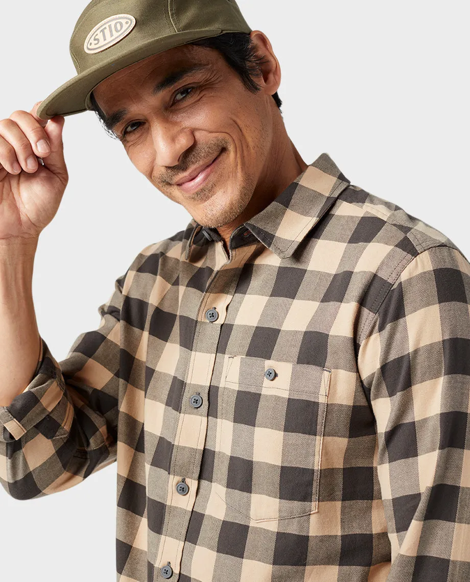 Men's Miter Stretch Lightweight Flannel Shirt