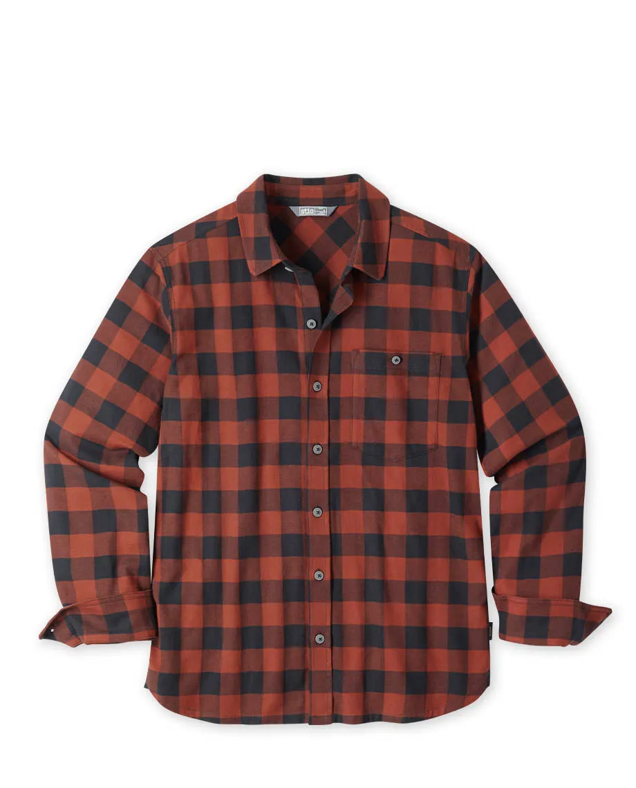 Men's Miter Stretch Lightweight Flannel Shirt