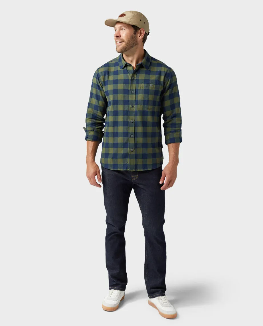 Men's Miter Stretch Lightweight Flannel Shirt