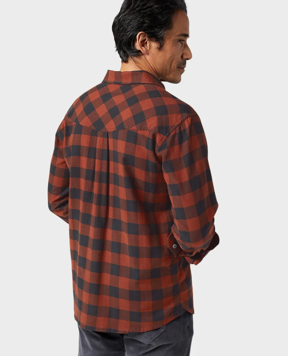 Men's Miter Stretch Lightweight Flannel Shirt