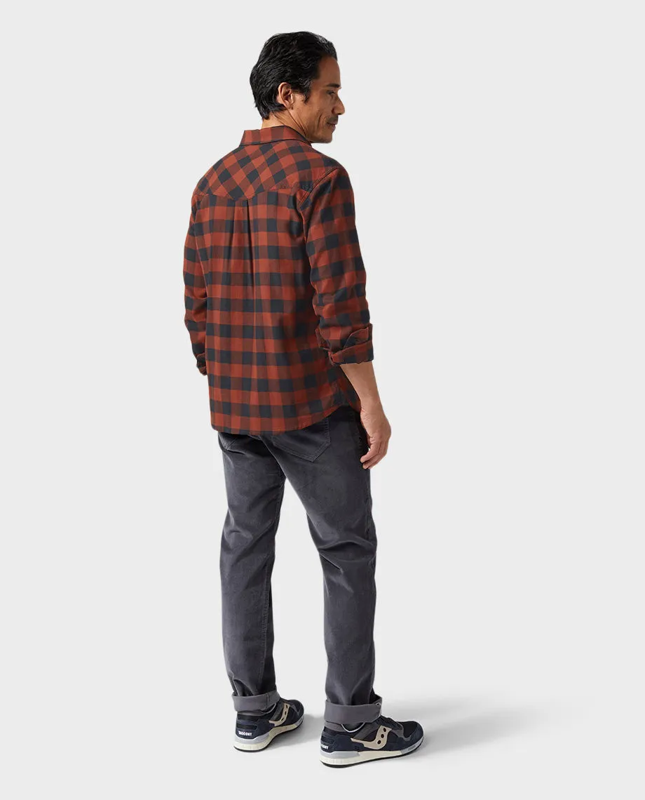 Men's Miter Stretch Lightweight Flannel Shirt