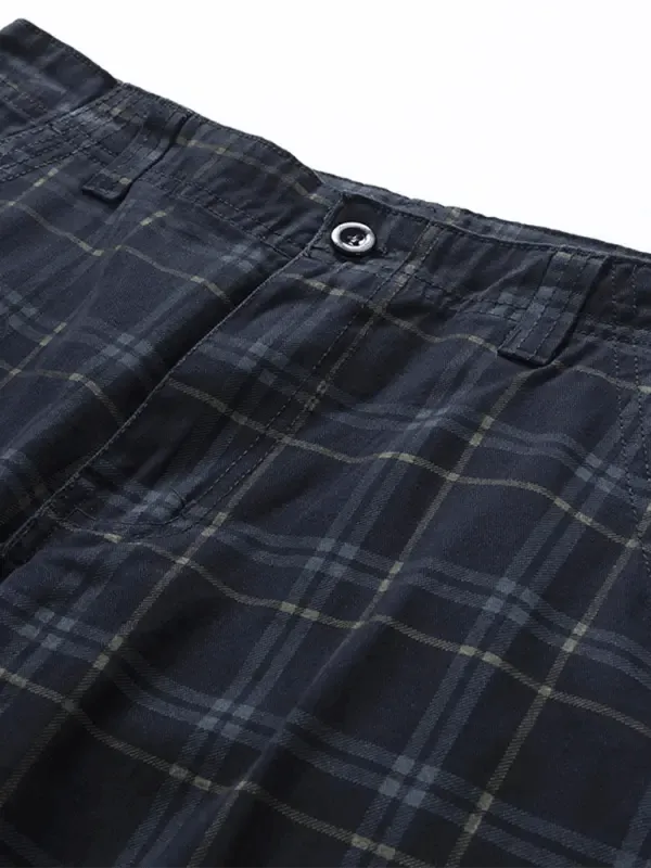 Men's Plaid Slim-fit Mid-Length Comfortable Shorts