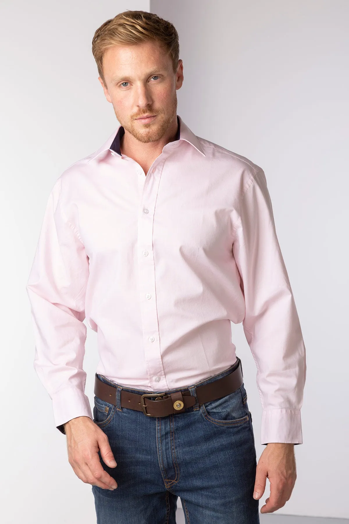 Men's Plain Oxford Cotton Shirt - William