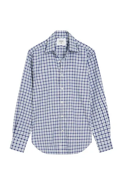 M.J. Bale - Byrne Oxford Shirt - Check - White/Navy/Green