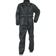 NexGen SH2215 Men's Lightweight Oxford Nylon Black Water Resistant Rain Suit