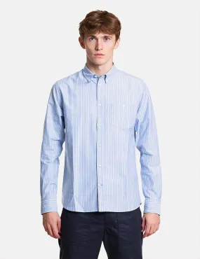 Norse Projects Anton Oxford Shirt (Multi Stripe) - Pale Blue