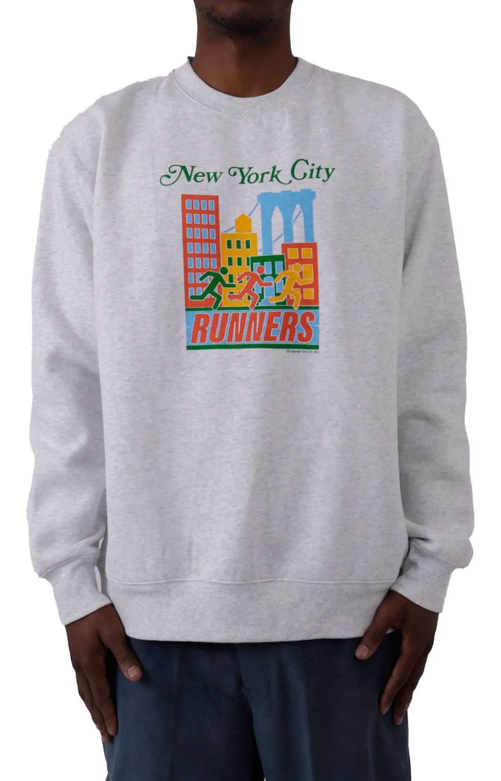 NYC Runner Crewneck - Ash