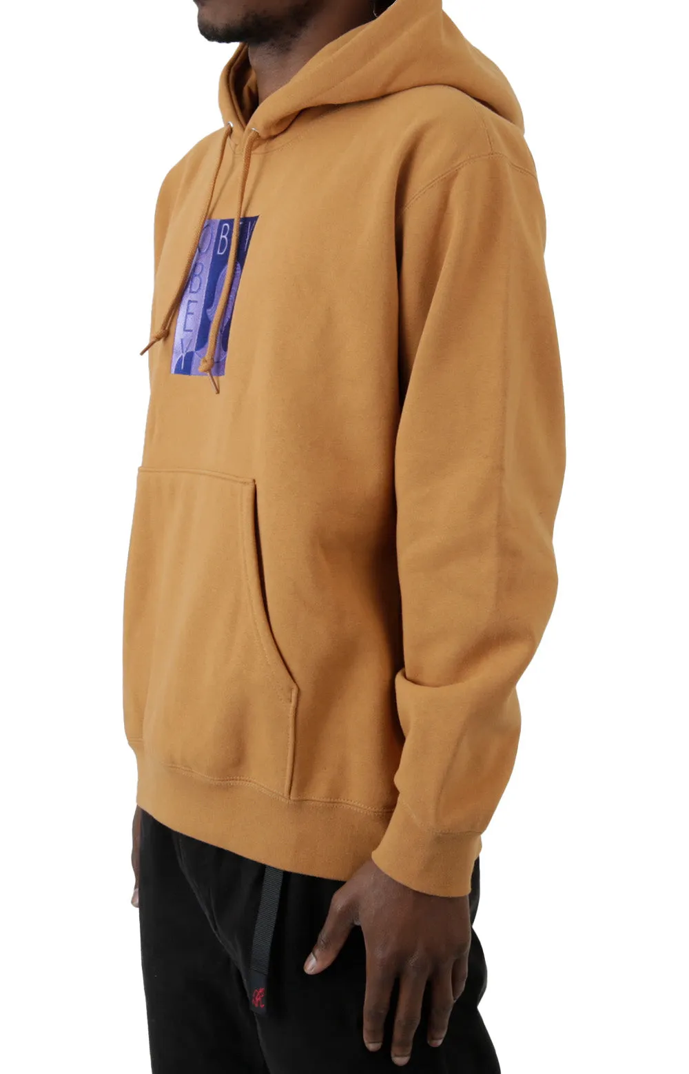 Obey Rio Fleece Embroidered Pullover Hoodie - Brown Sugar