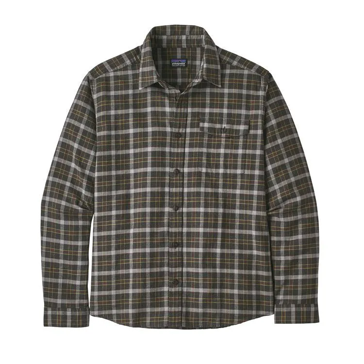 Patagonia Men's LS Lightweight Fjord Flannel Shirt/Instinct: Forge Grey