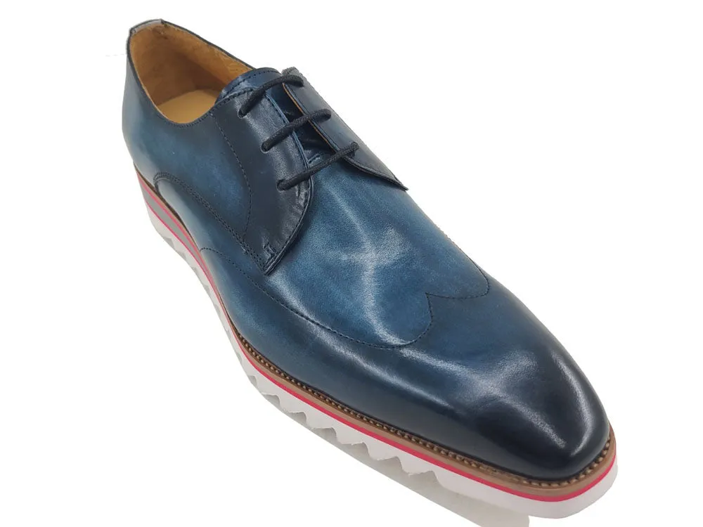 Plain Toe Wing-tip Stitching Blucher style Oxford