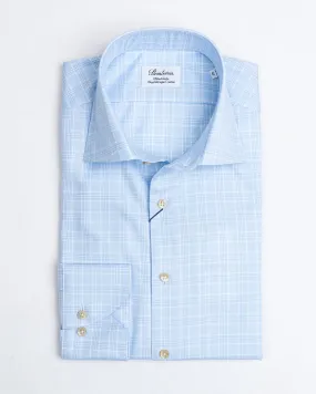 Stenströms Lt.Blue Glen Plaid Shirt