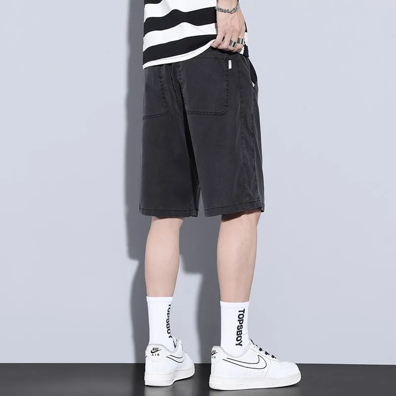 Tencel Beach Lyocell Casual Straight Shorts