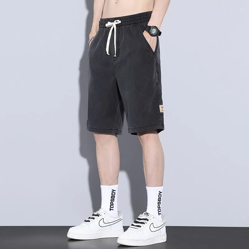 Tencel Beach Lyocell Casual Straight Shorts