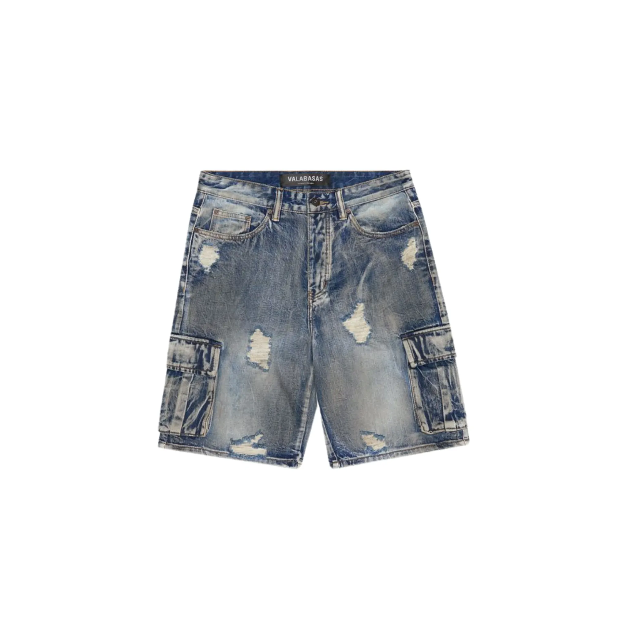 Valabasas "Cutlass" Denim Cargo Shorts (Dark Blue)