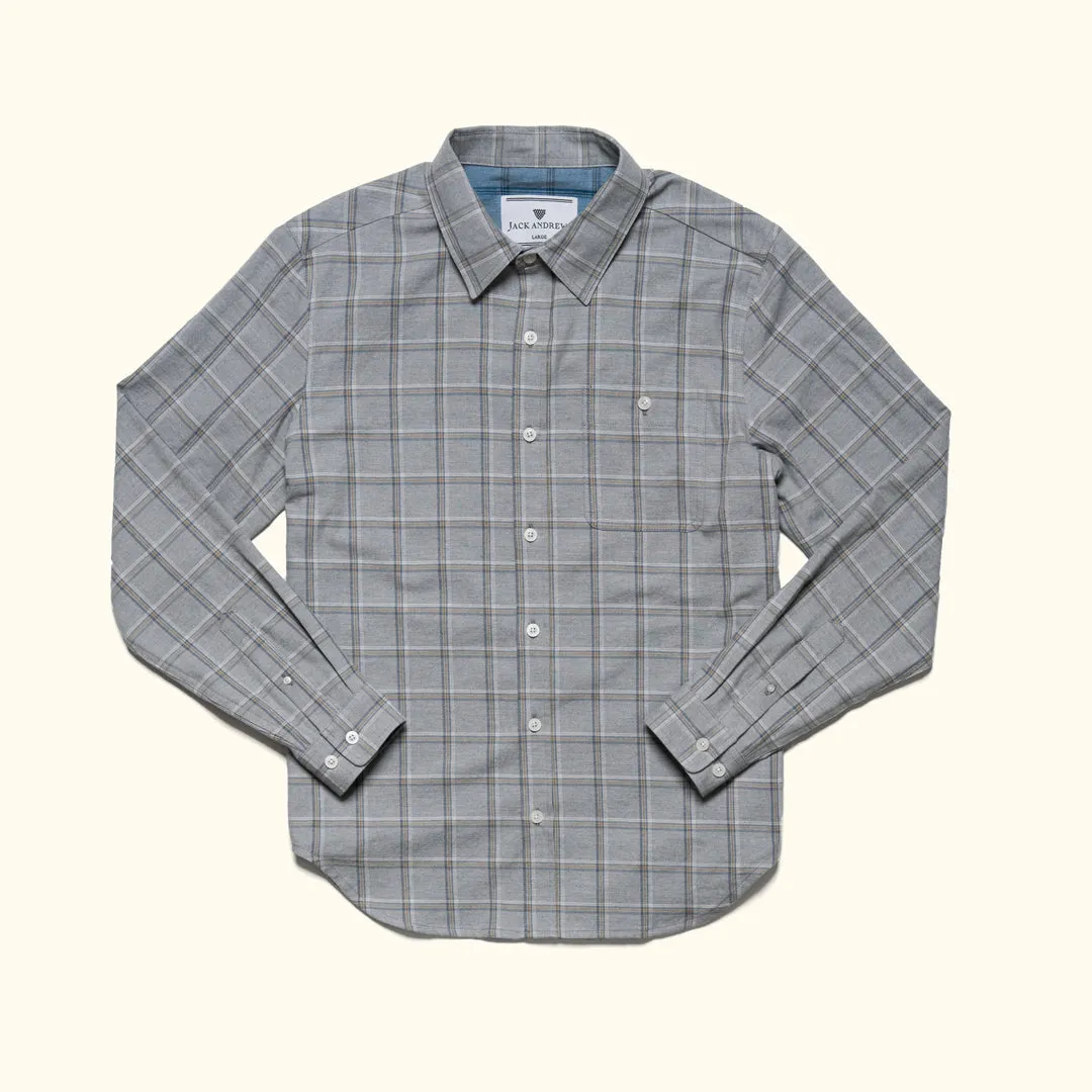 Windsor Cotton Shirt | Stone Pane